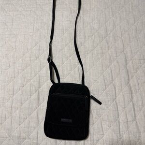 Vera Bradley Black Quilted Flap Crossbody